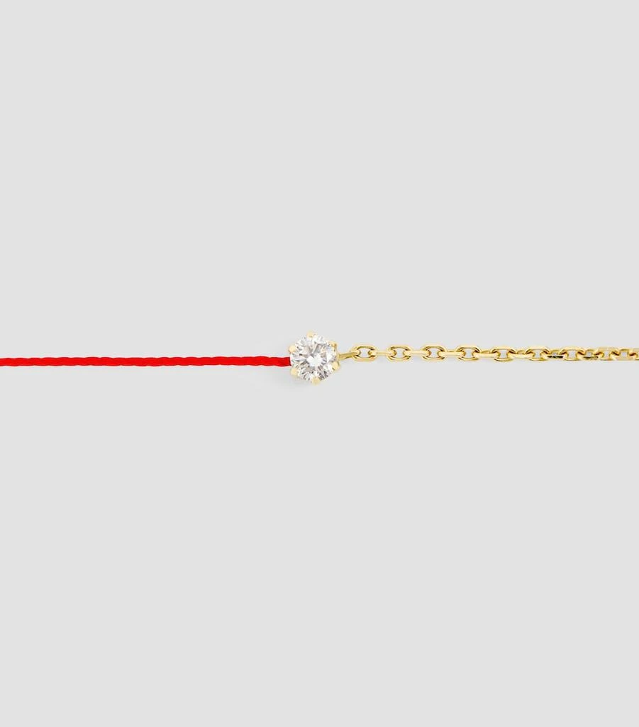 Redline Yellow Gold and Diamond Absolu Thread Bracelet 3