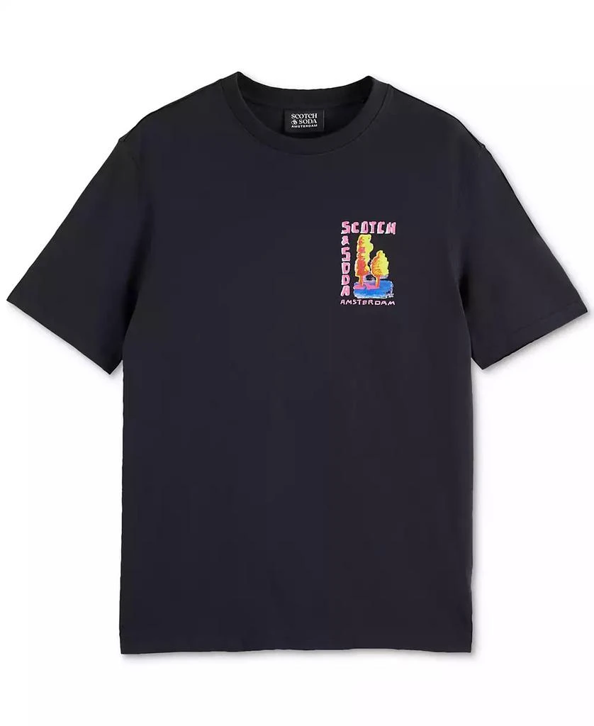 Scotch & Soda Men's Short Sleeve Double Graphic Crewneck T-Shirt 5
