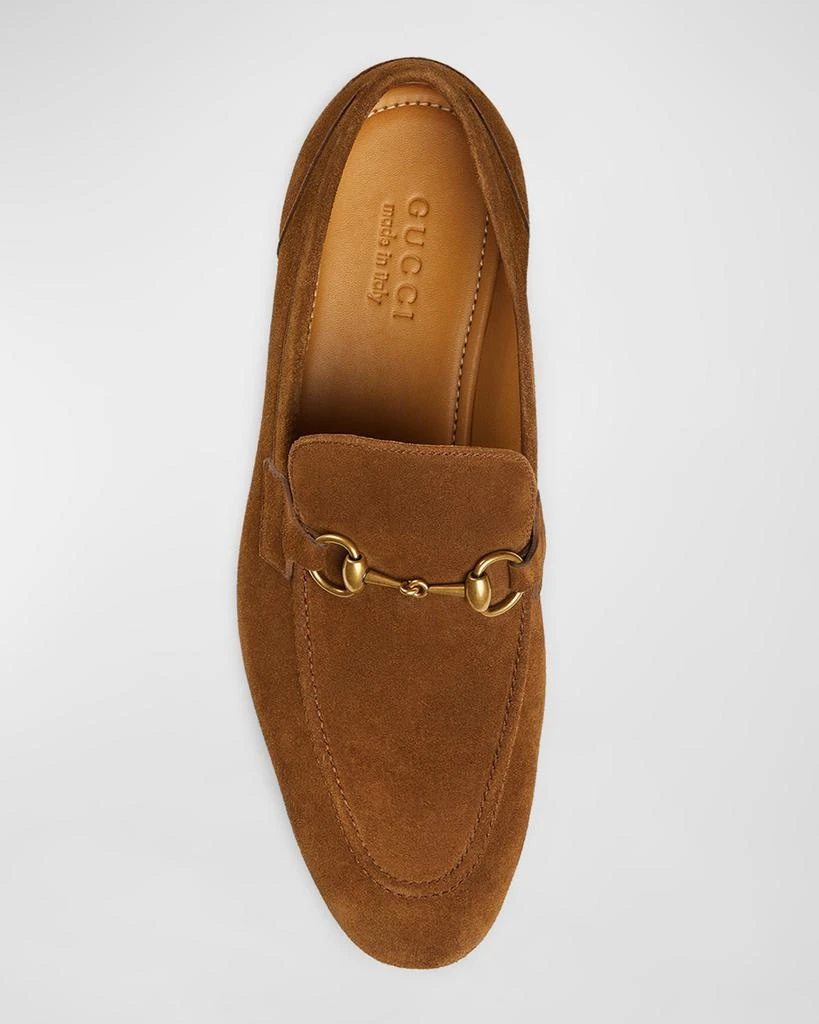 Gucci Men's Jordaan Suede Bit Loafers 4