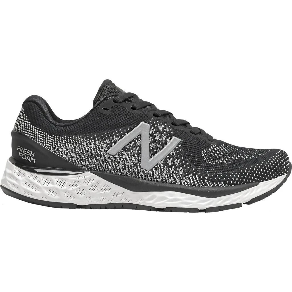 New Balance Women's Fresh Foam 880V11 Running Shoes - D/wide Width In Black/star Glo 1