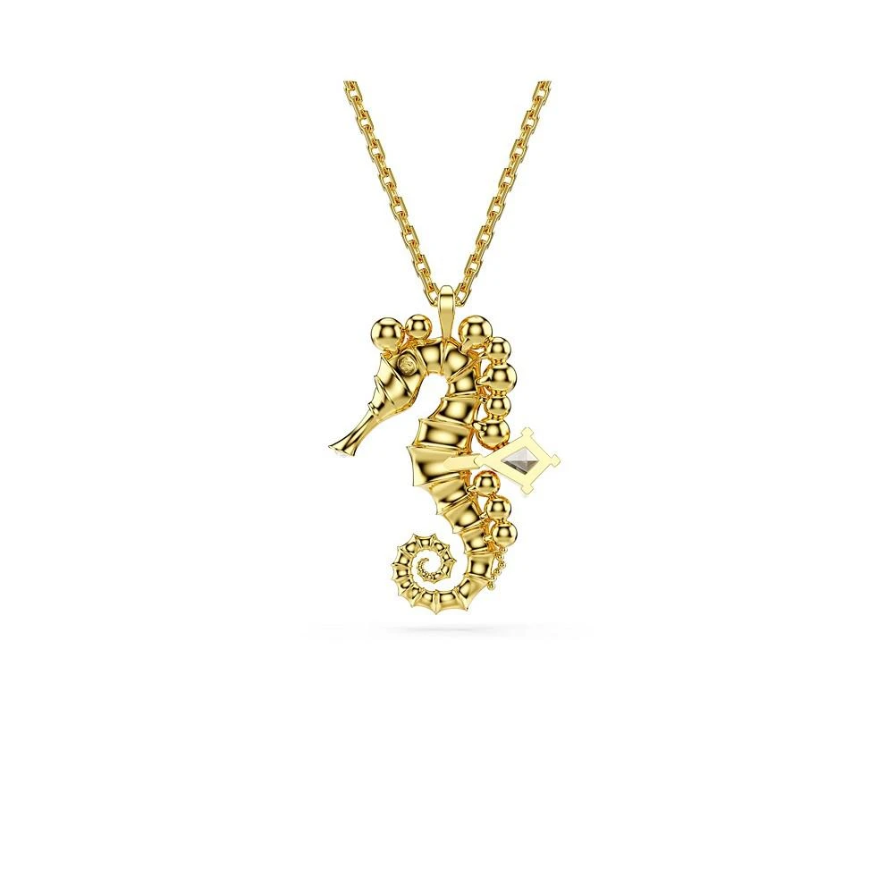 Swarovski Crystal Swarovski Imitation Pearls, Seahorse, Blue, Gold-Tone Idyllia Pendant Necklace 2