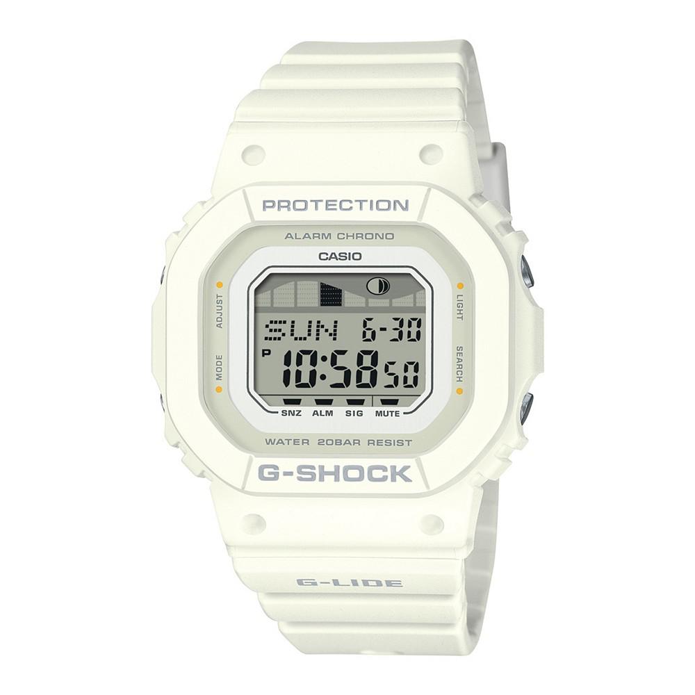 G-Shock Unisex Digital White Resin Watch, 40.5mm GLXS5600-7B