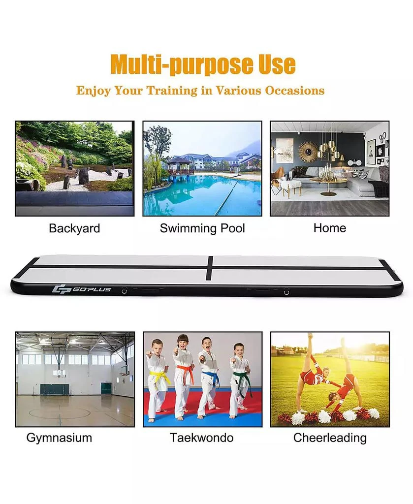 Costway 10FT Inflatable Gymnastics Tumbling Mat 9
