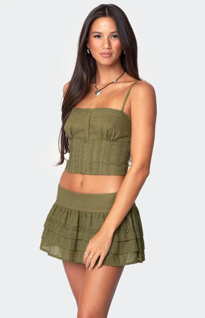 Edikted Fluer Linen Look Tank Top 3