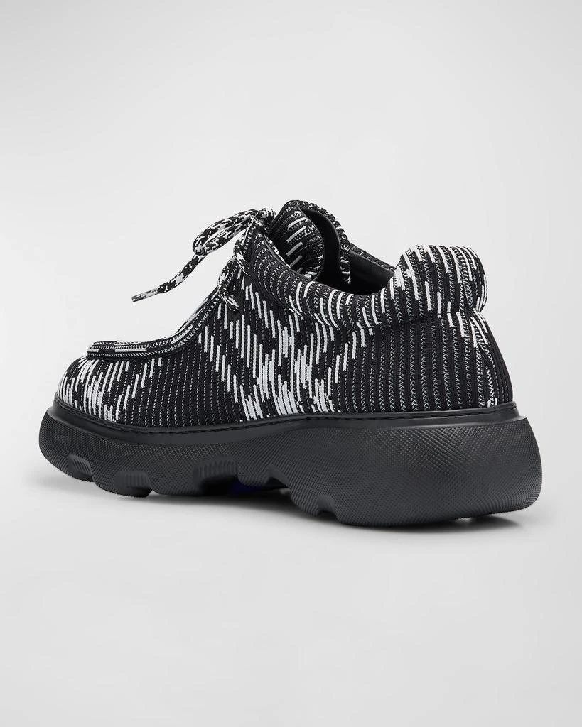 Burberry Men's Check Woven Creeper Shoes 4