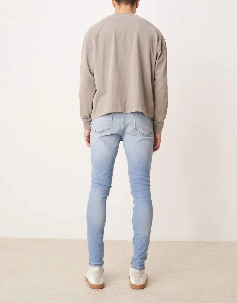 ASOS ASOS DESIGN power stretch jeans in light wash 2