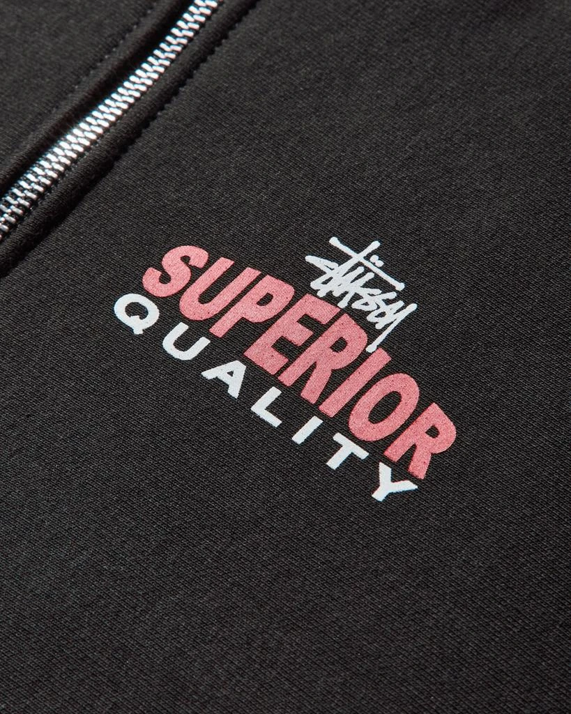 STUSSY Men's Superior Quality Zip Hoodie Black 3