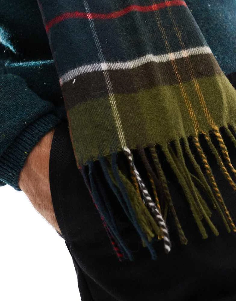 Barbour Barbour Schal Yaxley tartan wool mix scarf in green 2