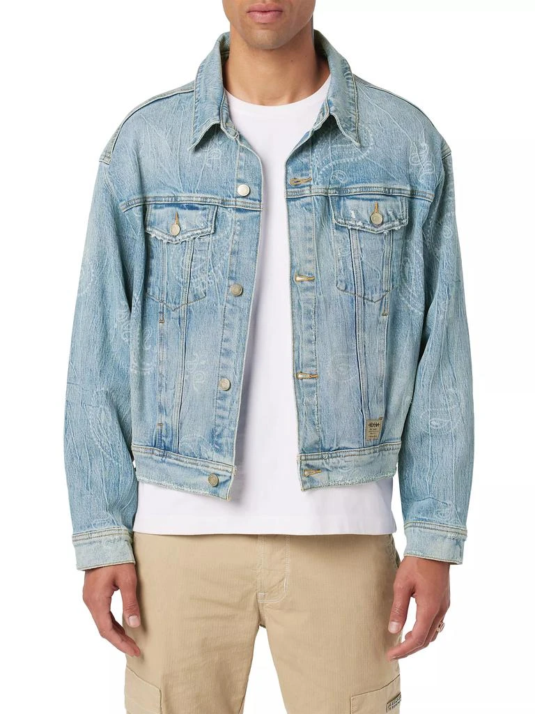 Hudson Bandana Denim Trucker Jacket 4