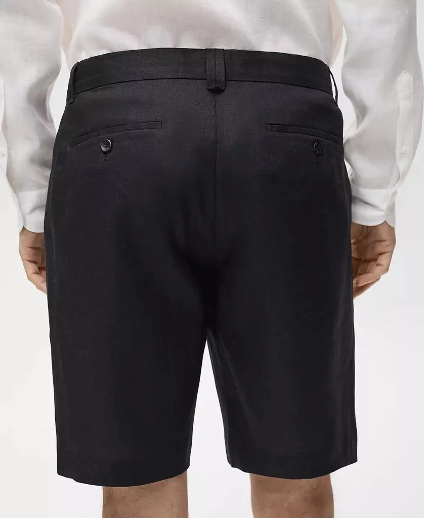 Mango Men's Tailored Linen Shorts 5