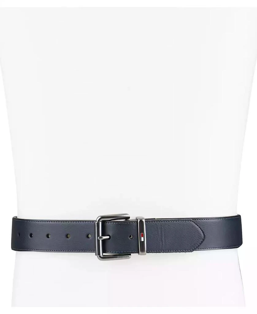Tommy Hilfiger Men’s Two-In-One Reversible Casual Matte and Pebbled Belt 5