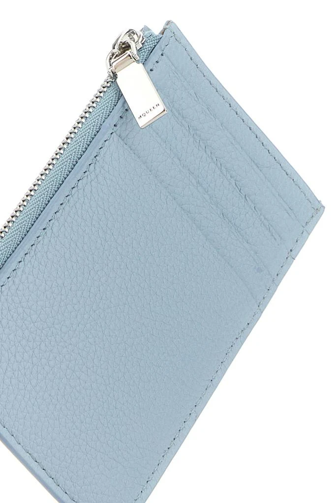 Alexander McQueen Light blue leather card holder 4