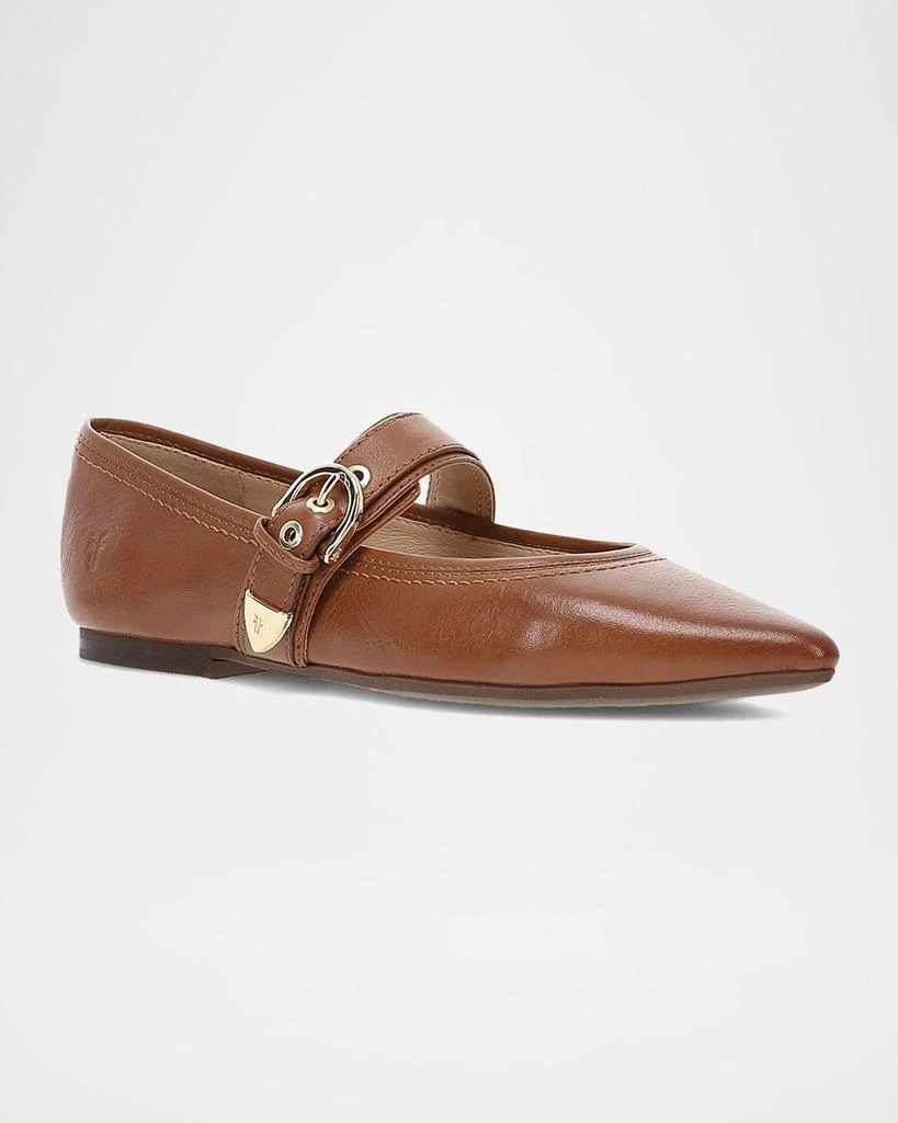 Frye Heather Leather Mary Jane Ballerina Flats 2