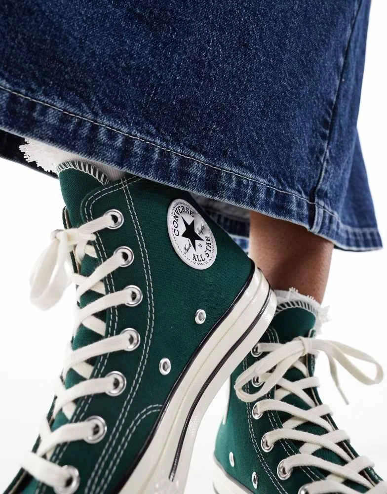 Converse Converse Chuck 70 Hi trainers in dark green 5
