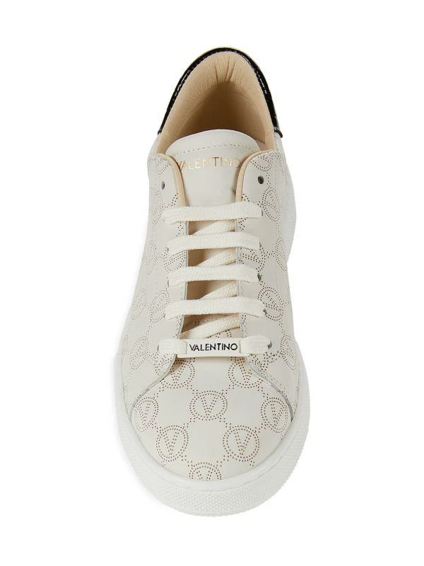 Mario Valentino Charlie Monogram Leather Sneakers 5
