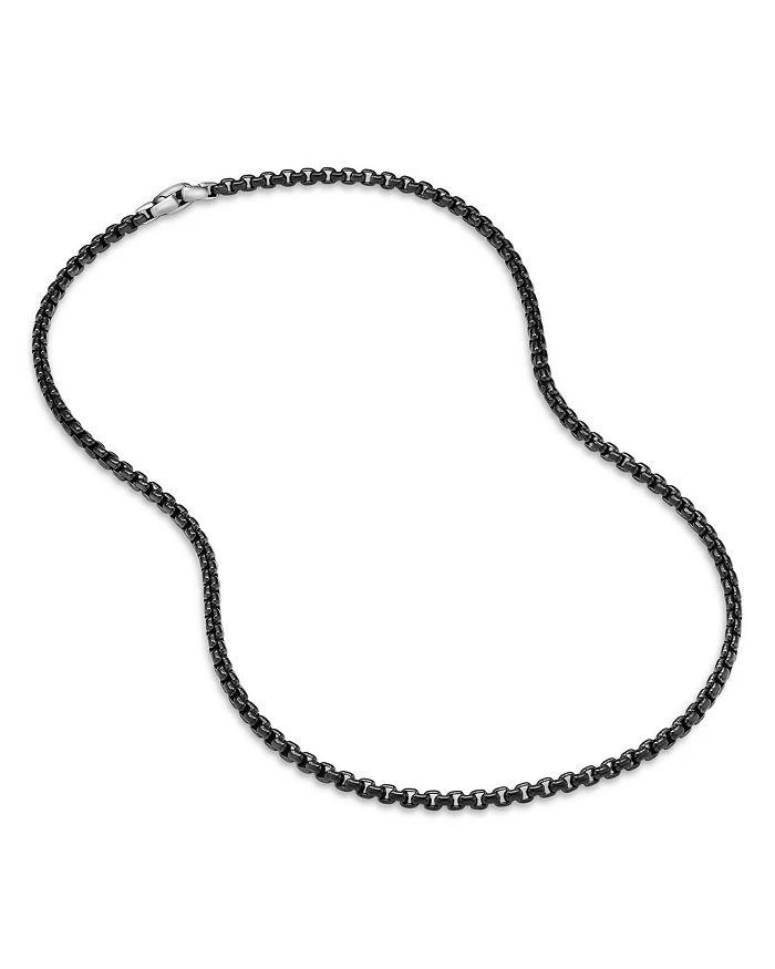 David Yurman Men's Stainless Steel & Sterling Silver Box Chain Necklace, 22-24" 2