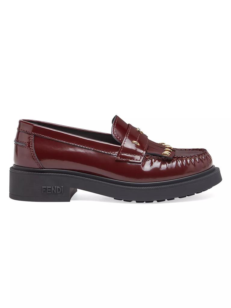 Fendi patent leather shoes - hotsell Red (7.5)