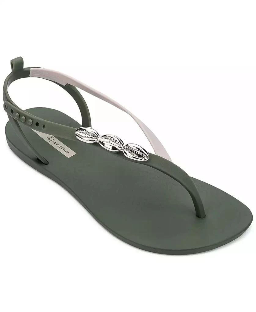 Ipanema Salty II Metallic Shell Detail Thong Sandals 1