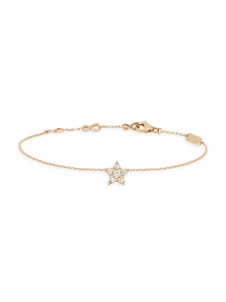 DJULA Magic Touch 18K Yellow Gold & Diamond Star Chain Bracelet