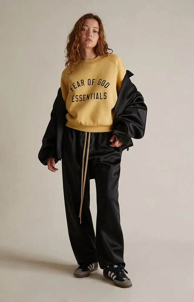 Essentials Women's Black Satin Bomber Jacket 6