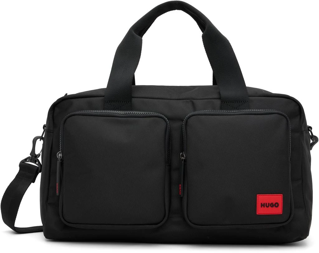 Hugo Boss Black Canvas Logo Duffle Bag