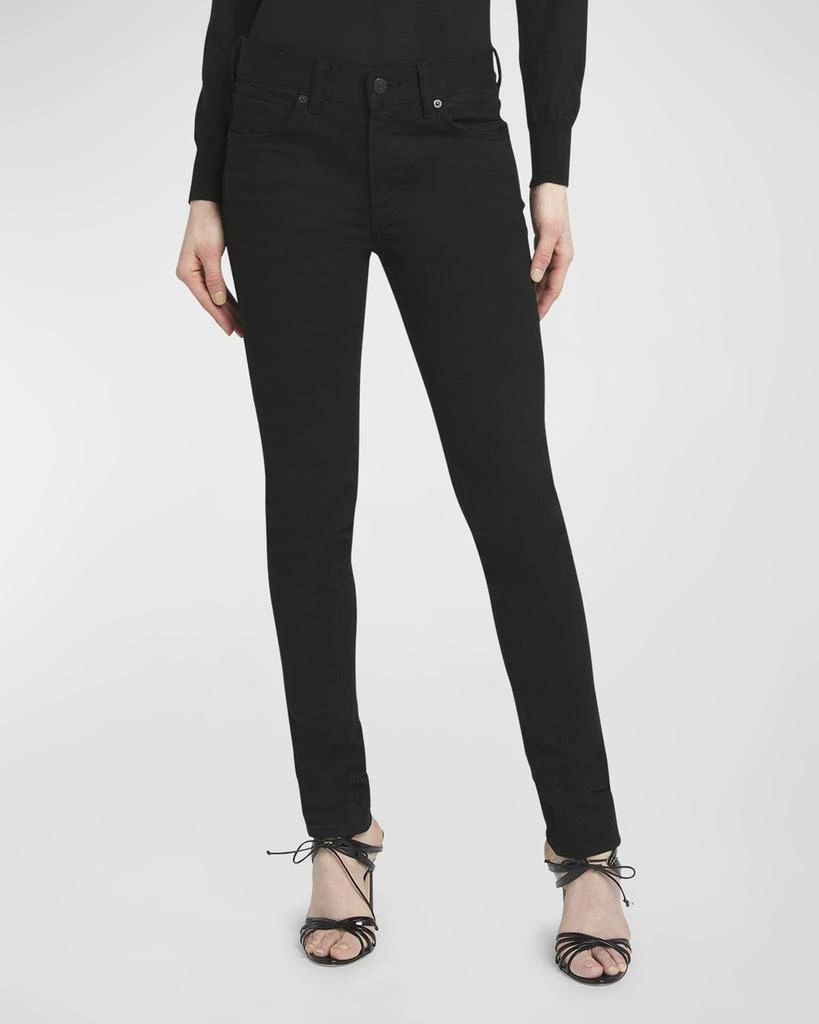 Tom Ford Low-Rise Stretch Twill Denim Skinny-Leg Pants 2