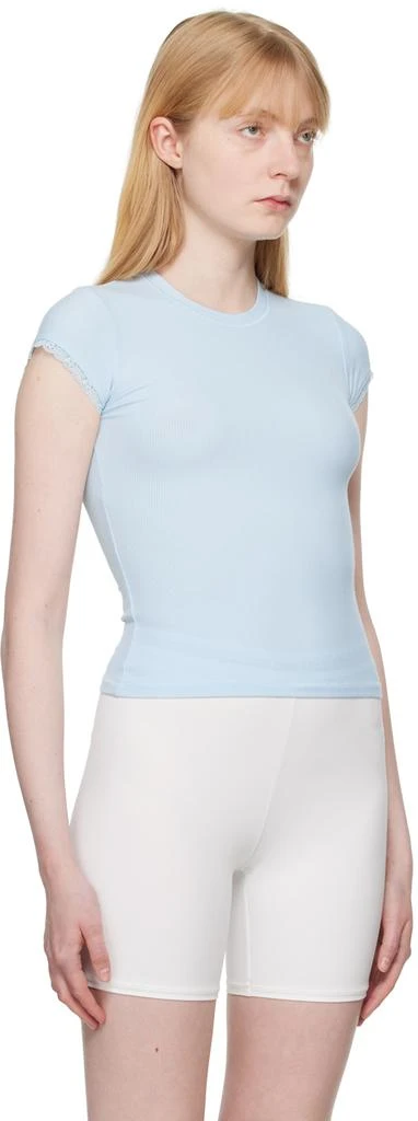 SKIMS Blue Soft Lounge Lace T-Shirt 2