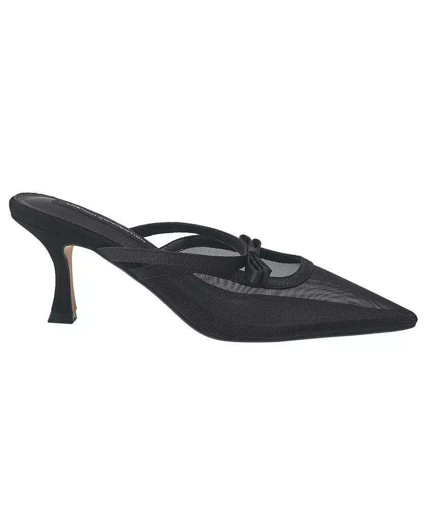French Connection Women's Mesh Kitten Mules