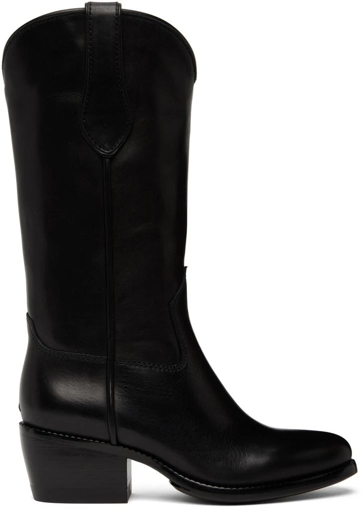 Rag & Bone Black RB Cowboy Boots 1