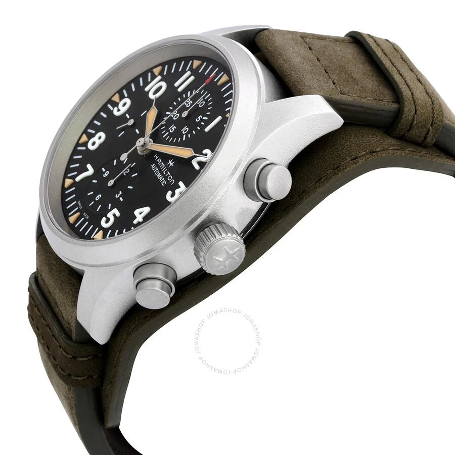 Hamilton Khaki Field Chronograph Automatic Black Dial Men's Watch H71706830 2