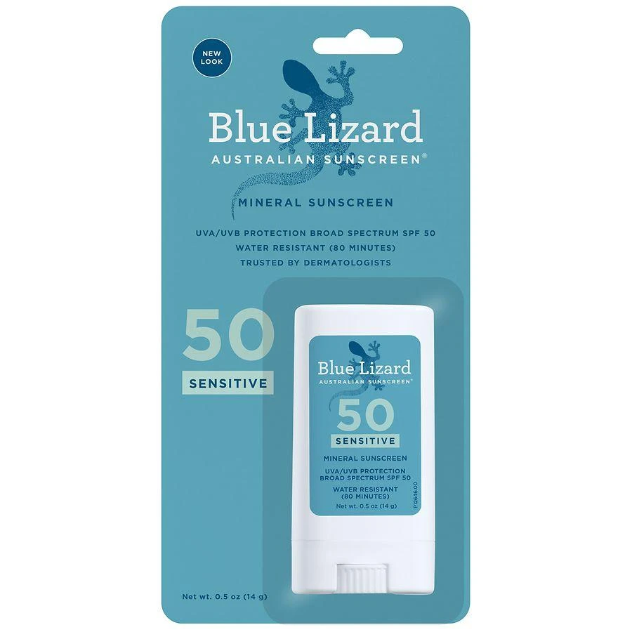 Blue Lizard Sensitive Mineral Sunscreen Stick - SPF 50+ Unscented 1