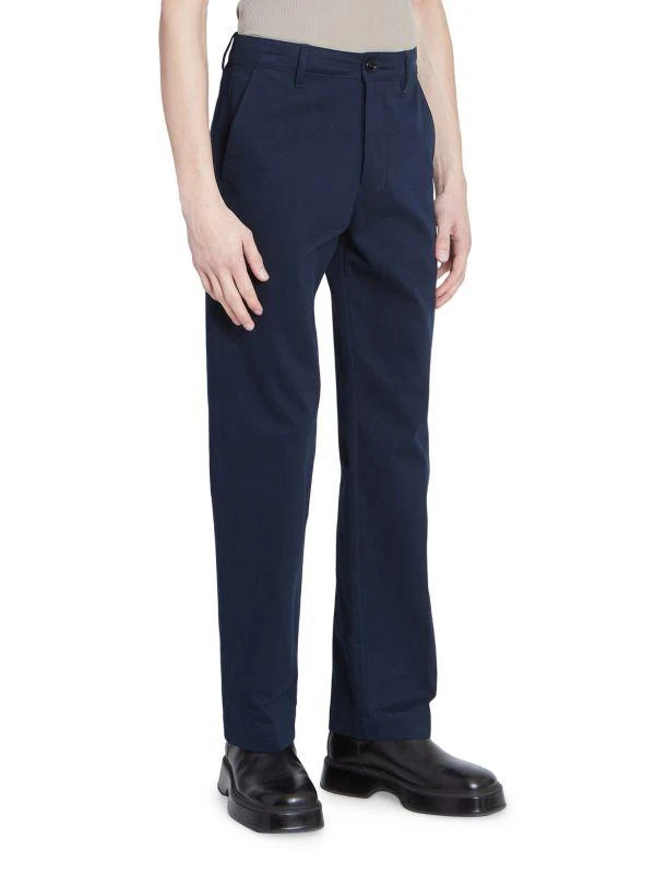AMI Straight-Fit Cotton Trousers 3