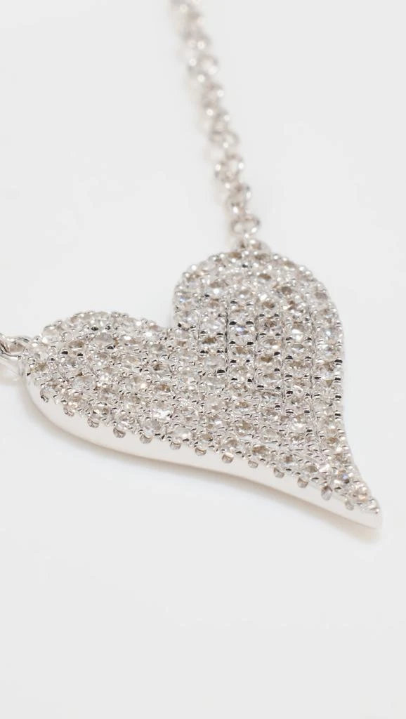 Stephanie Gottlieb 14k Small Pave Heart Necklace 4