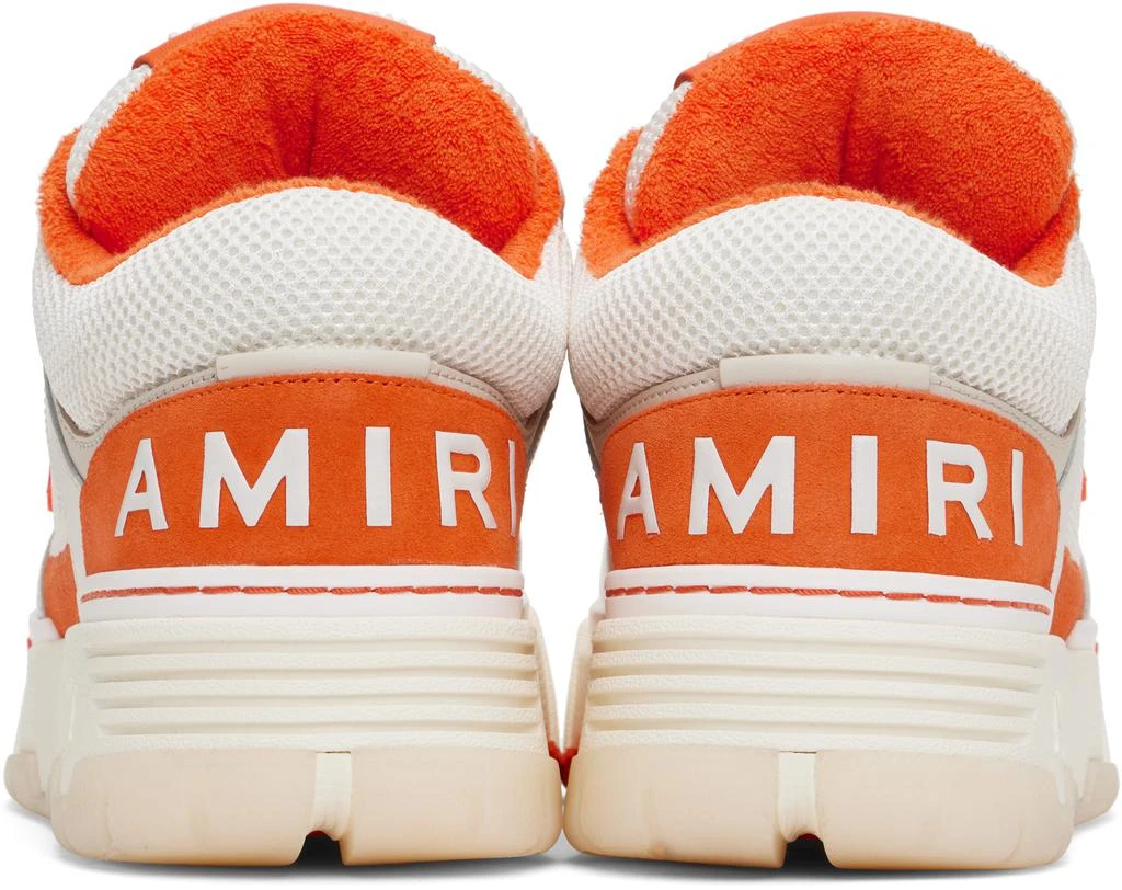 AMIRI White & Orange MA-1 Sneakers 2