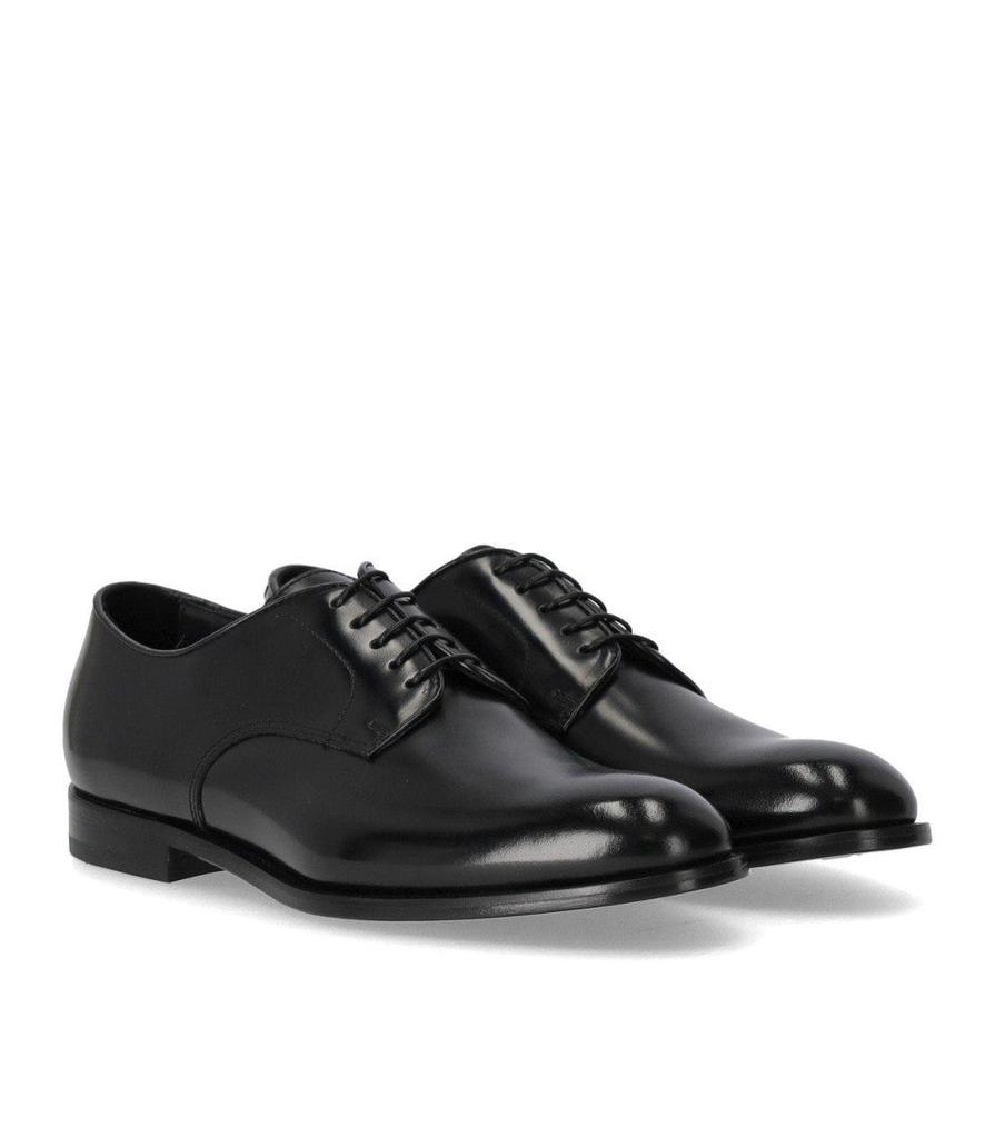 DOUCAL'S Derby Horse Black Lace Up