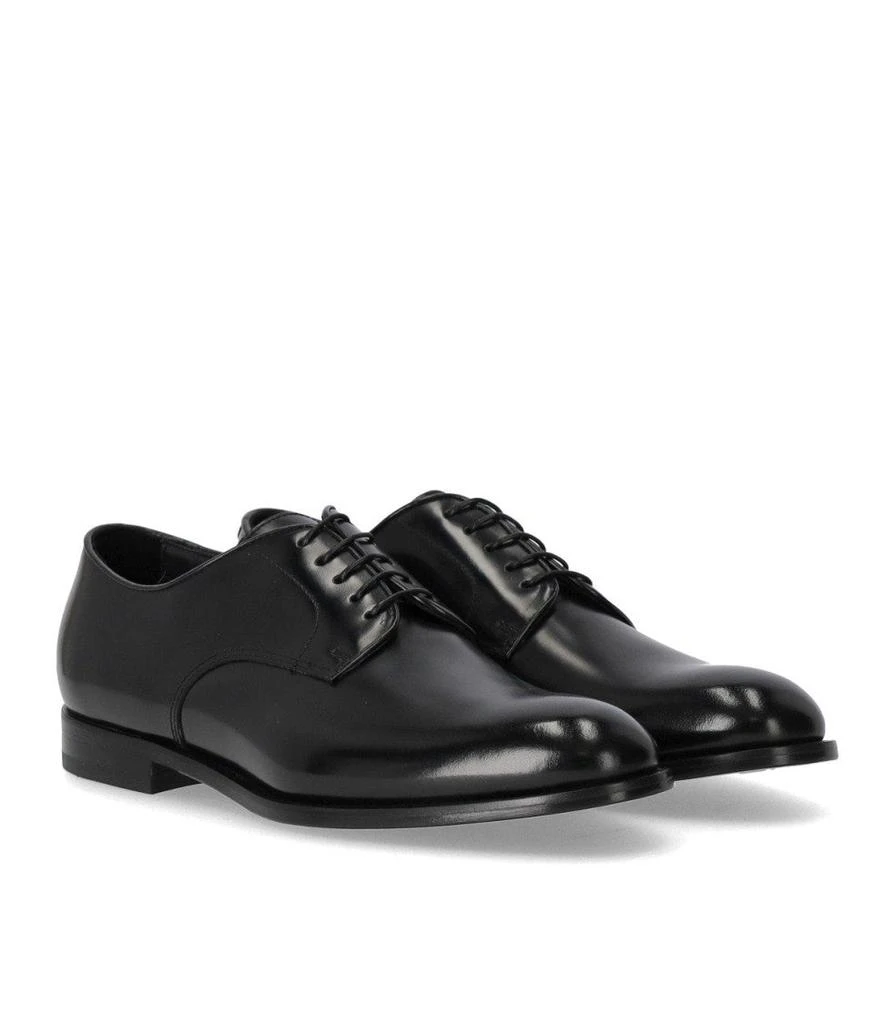 DOUCAL'S Derby Horse Black Lace Up 2