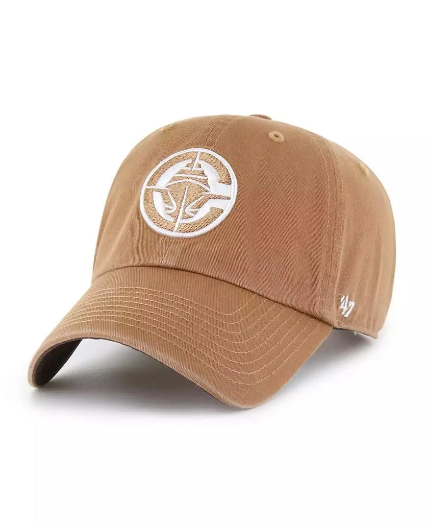 47 Brand Men's Tan LA Clippers Camel Ballpark Clean Up Adjustable Hat 1