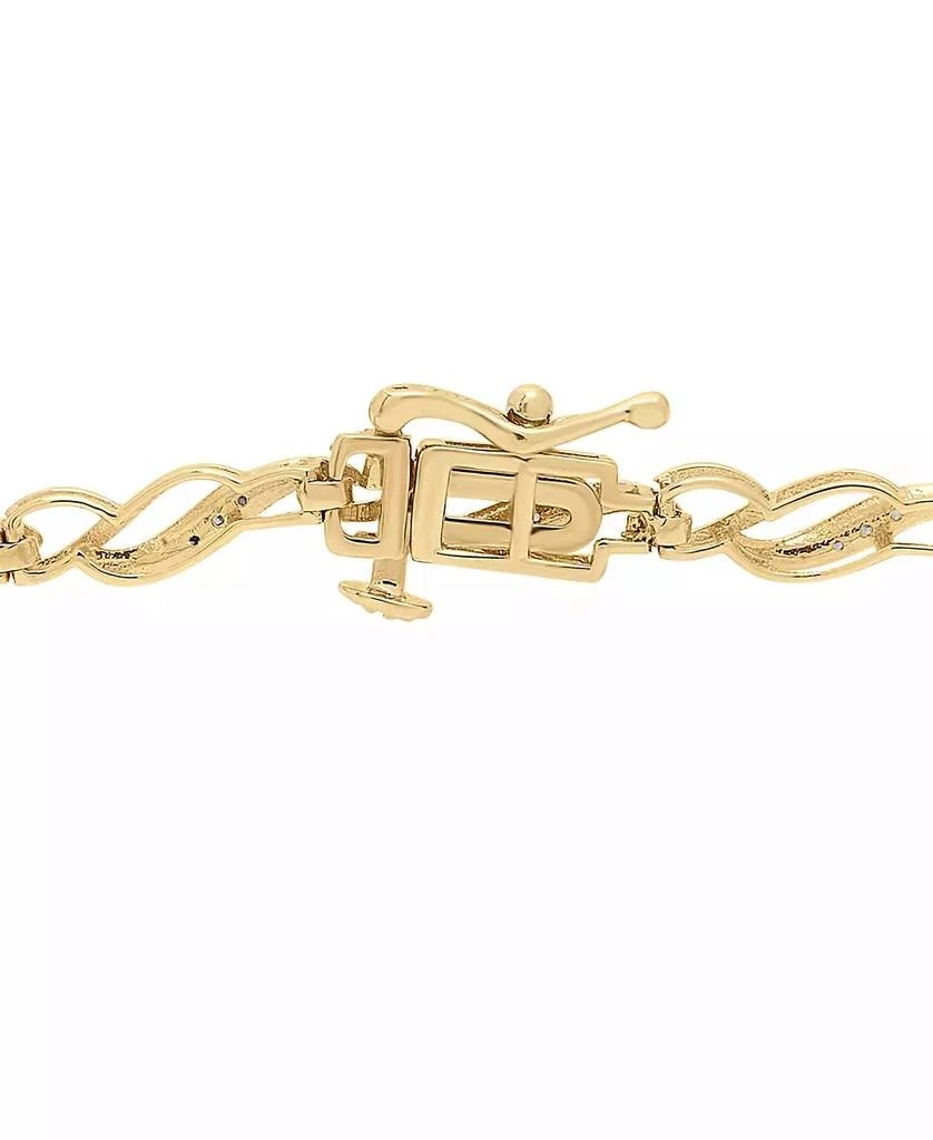 Macy's Diamond Link Bracelet (1/10 ct. t.w.) in 10k Gold 4