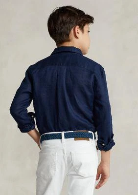 Ralph Lauren Lauren Childrenswear Boys 8 20 Linen Shirt 3