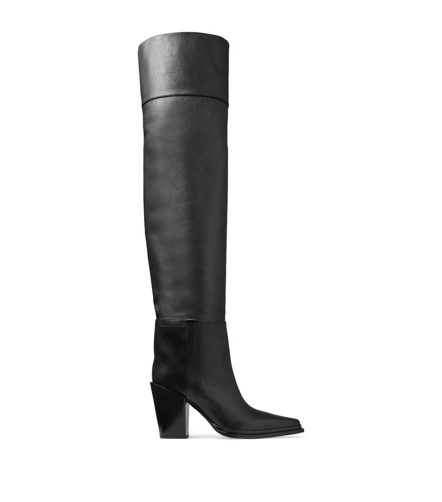 Jimmy Choo Cece 80 Leather Over-The-Knee Boots 1