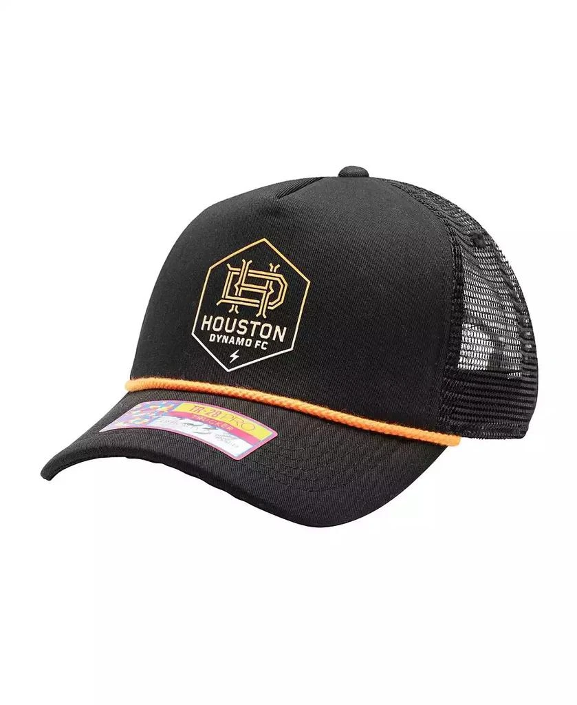 Fan Ink Men's Black Houston Dynamo FC Atmosphere Trucker Adjustable Hat 3