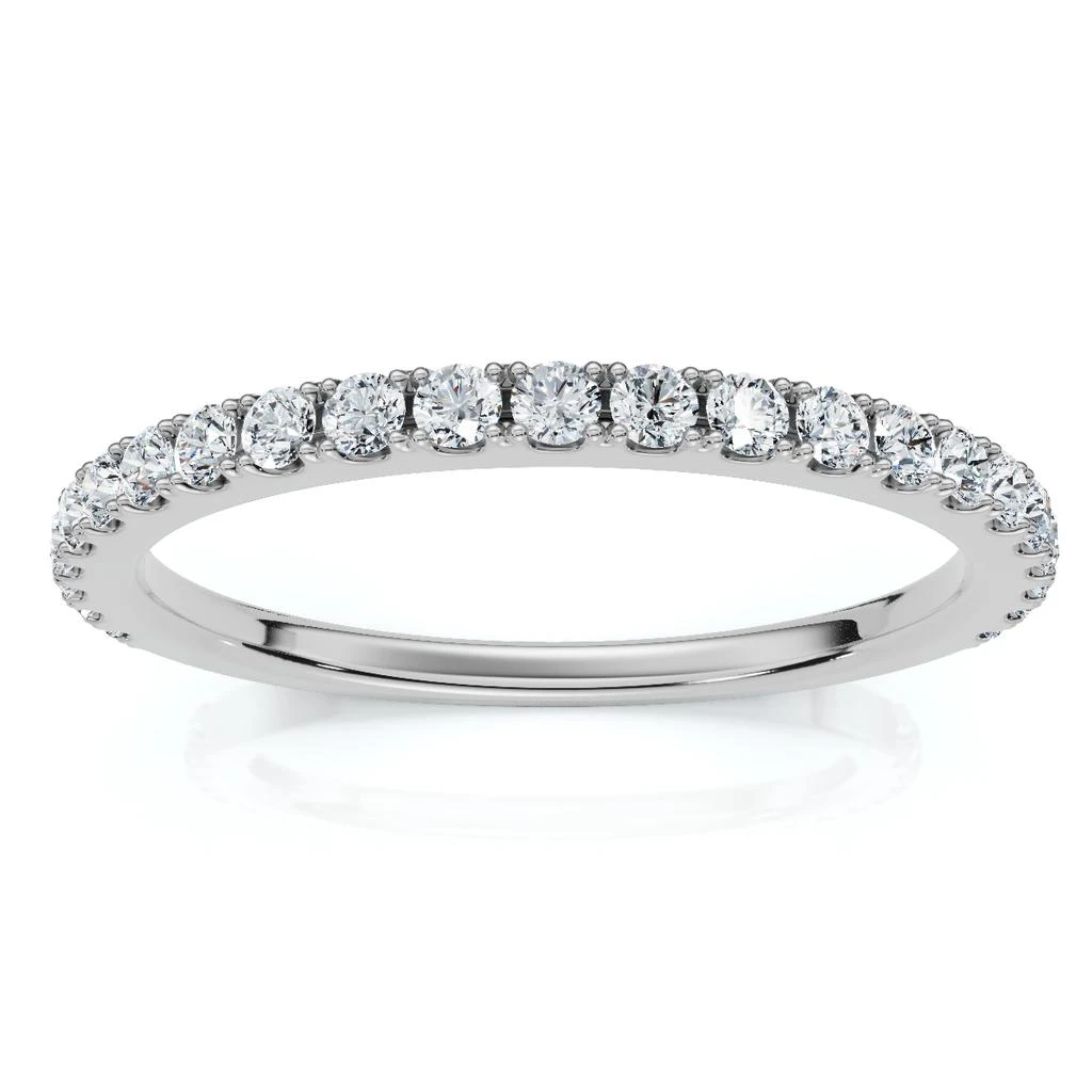 Pompeii3 1/5Ct Diamond Wedding Stackable Anniversary Ring 10k Gold Lab Grown 3