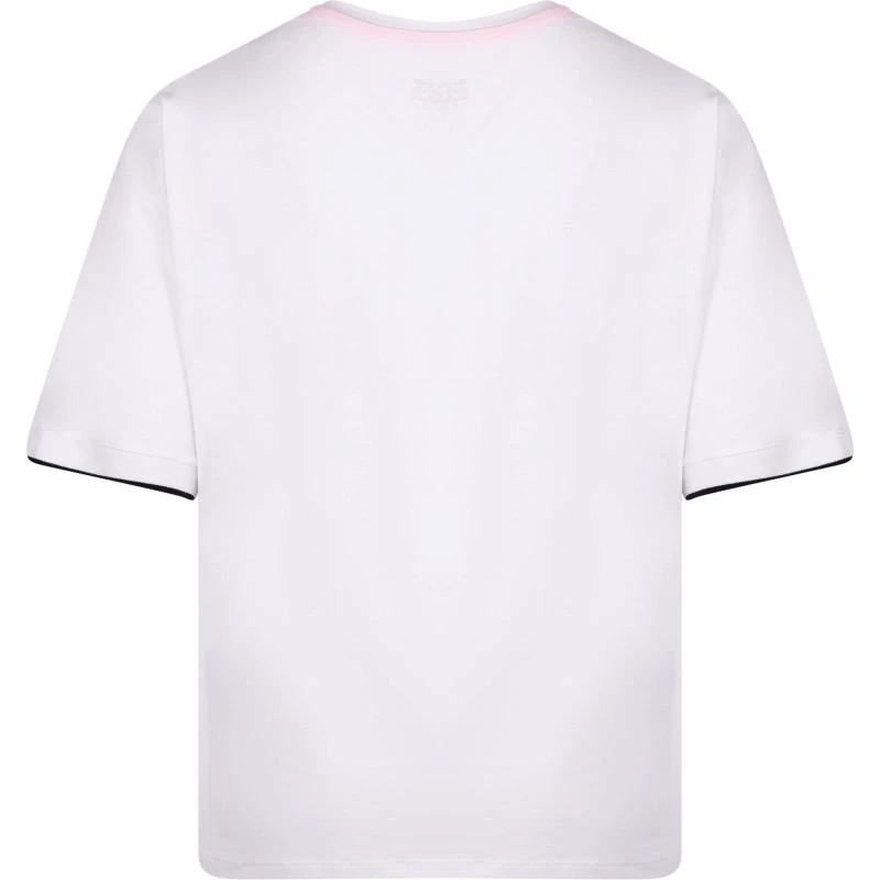 Esprit Be connected logo t shirt in white 2