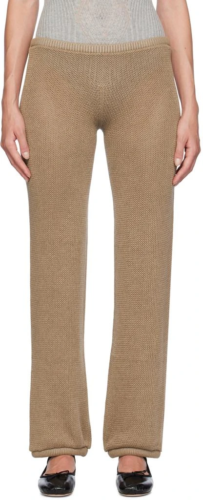 Isa Boulder Beige Isabella Straight Lounge Pants 1