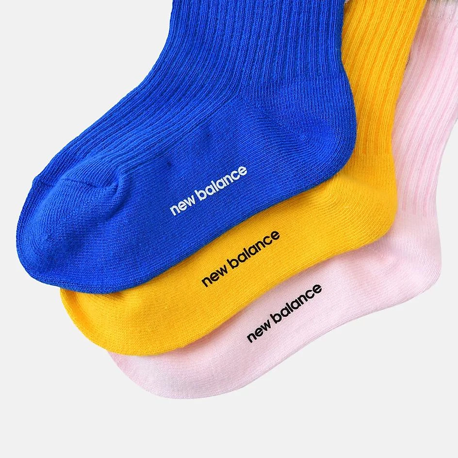 New Balance Kids Patch Logo Midcalf Socks 3 Pack 2