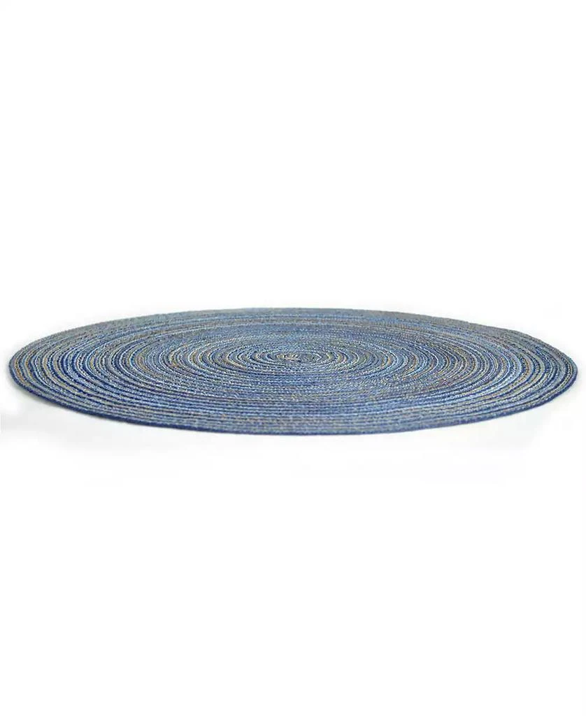 Design Imports Variegated Round Woven Placemat, Set of 6 3