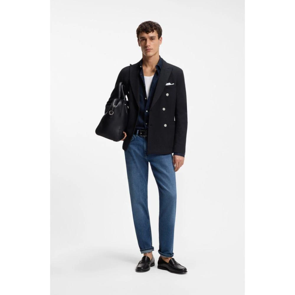 Hugo Boss Patterned slim-fit jacket in a cotton blend 2