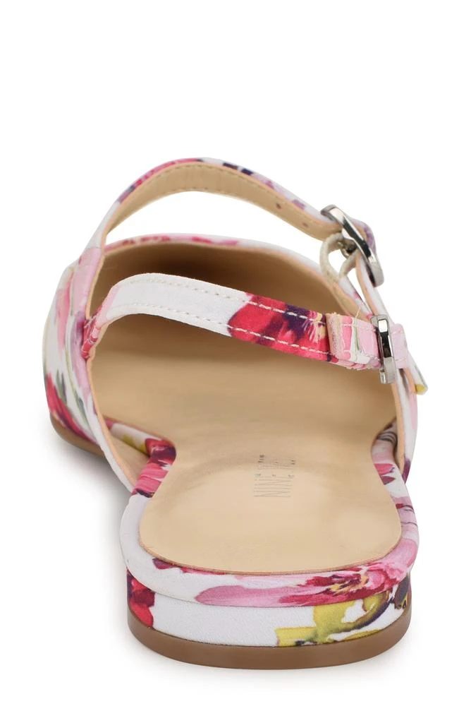 Nine West Daved Pointed Toe Slingback Flat 2