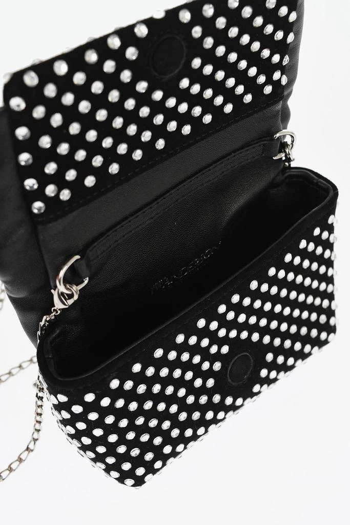 JW Anderson J.W.Anderson Leather NANO TWISTER Mini Bag Embellished with Rhinestones 4