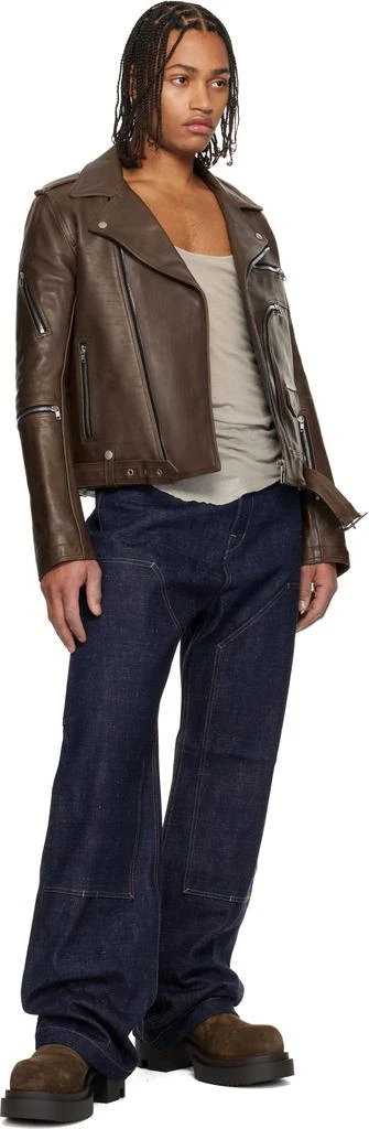 Rick Owens Indigo Concordians Strobe Double Knee Jeans 4